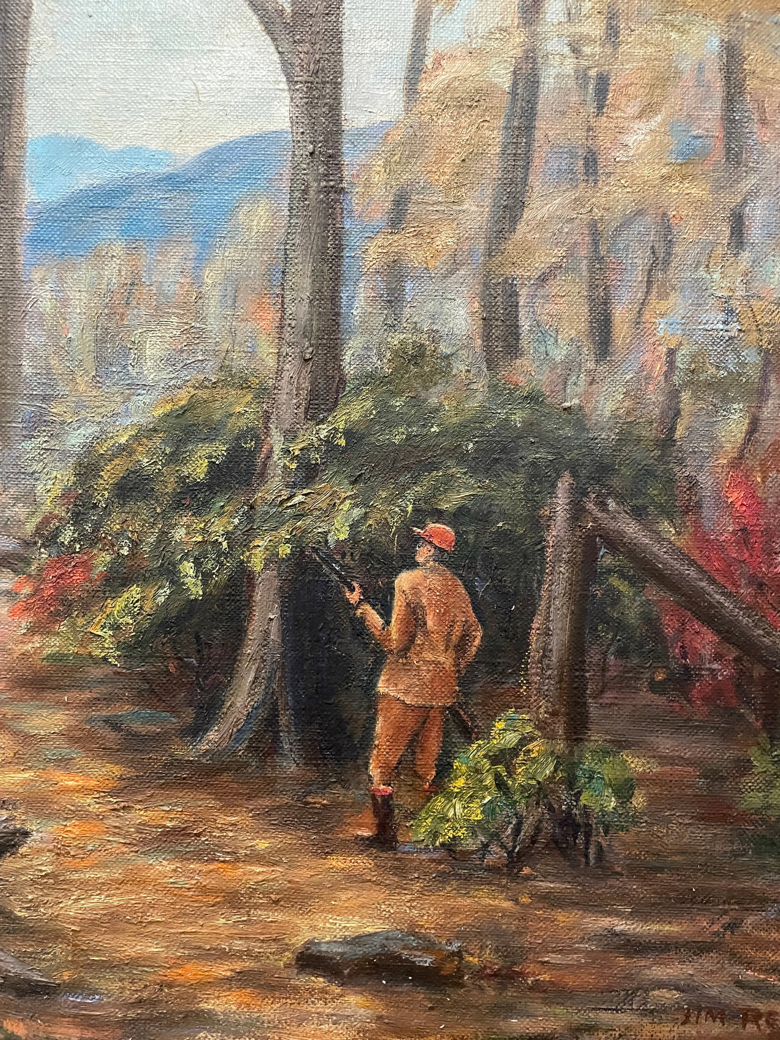 1945 Jim Remine Holston Mountains Trail Tennessee Oil on Canvas - 2