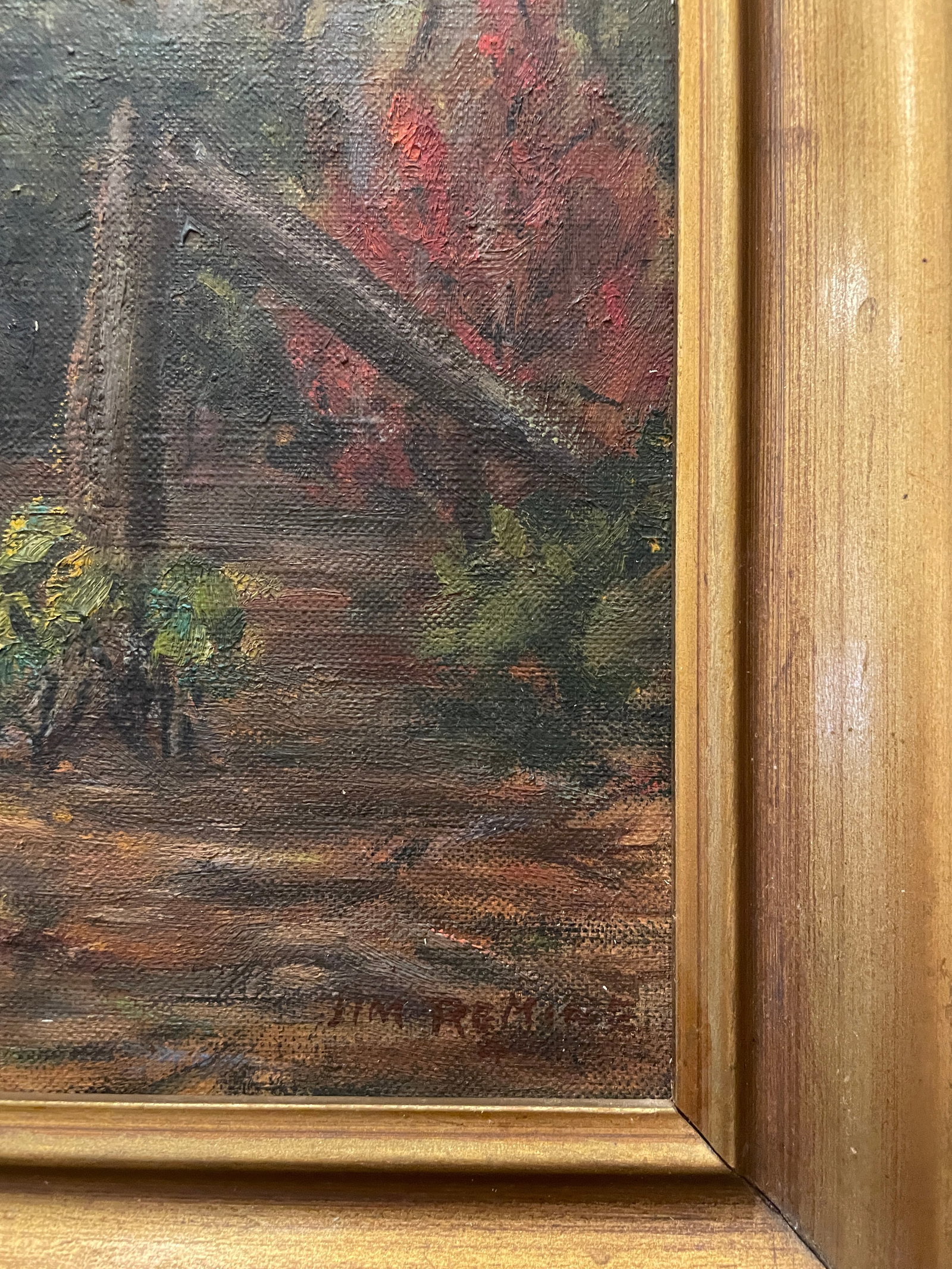 1945 Jim Remine Holston Mountains Trail Tennessee Oil on Canvas - 3