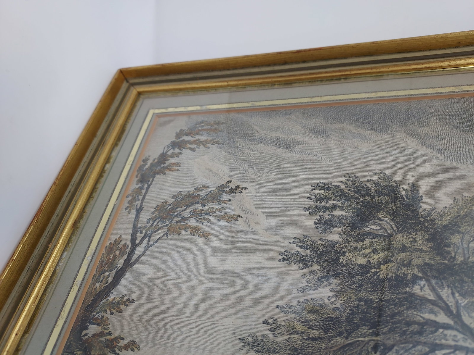 Late 18th Century Framed Colorized Engraving "Le Bain Trouble" by Marguerite Therese Maugein 18th Ce - 8