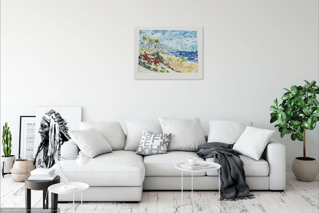 "Sunset on the Pacific Ocean" Contemporary Landscape Print by Martha Holden - 2