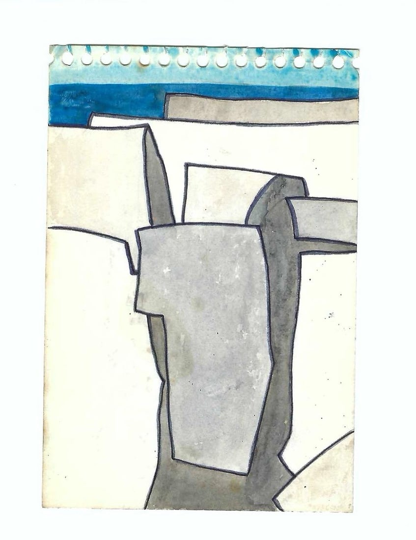 1970s Robert Angeloch Coastal Painting - 2