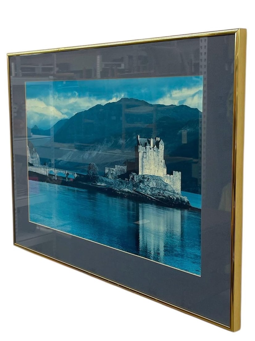 Vintage Framed Landscape Photograph of Castle - 3