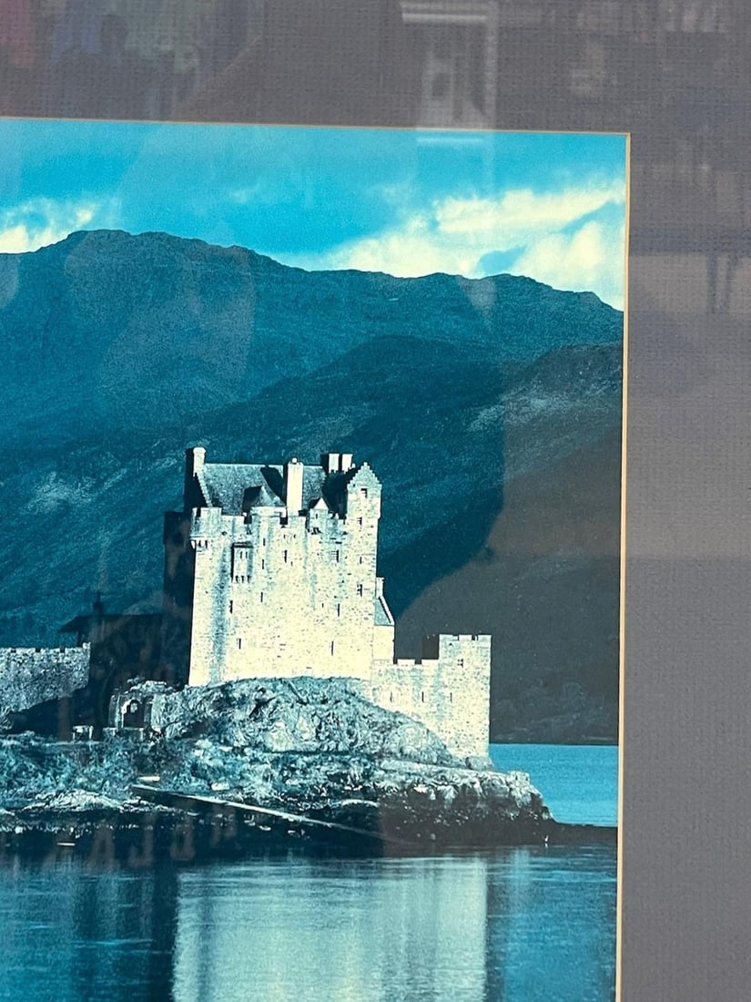 Vintage Framed Landscape Photograph of Castle - 6
