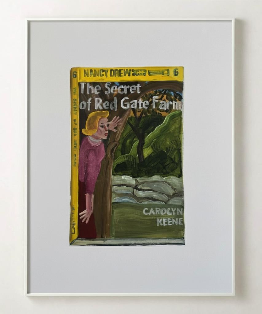 Original Nancy Drew Inspired Painting on Paper - 3