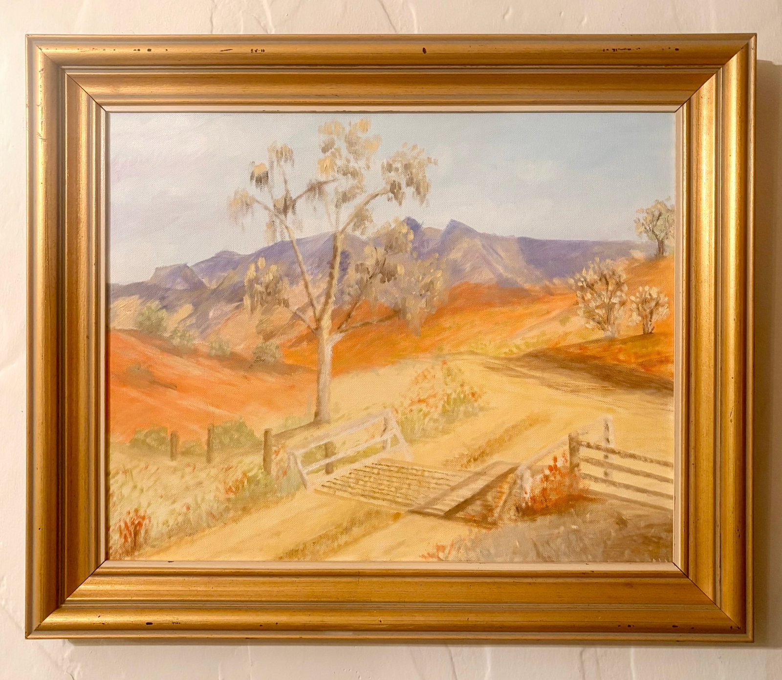 Late 20th Century California High Desert Landscape Oil on Canvas, Signed by Artist - 2