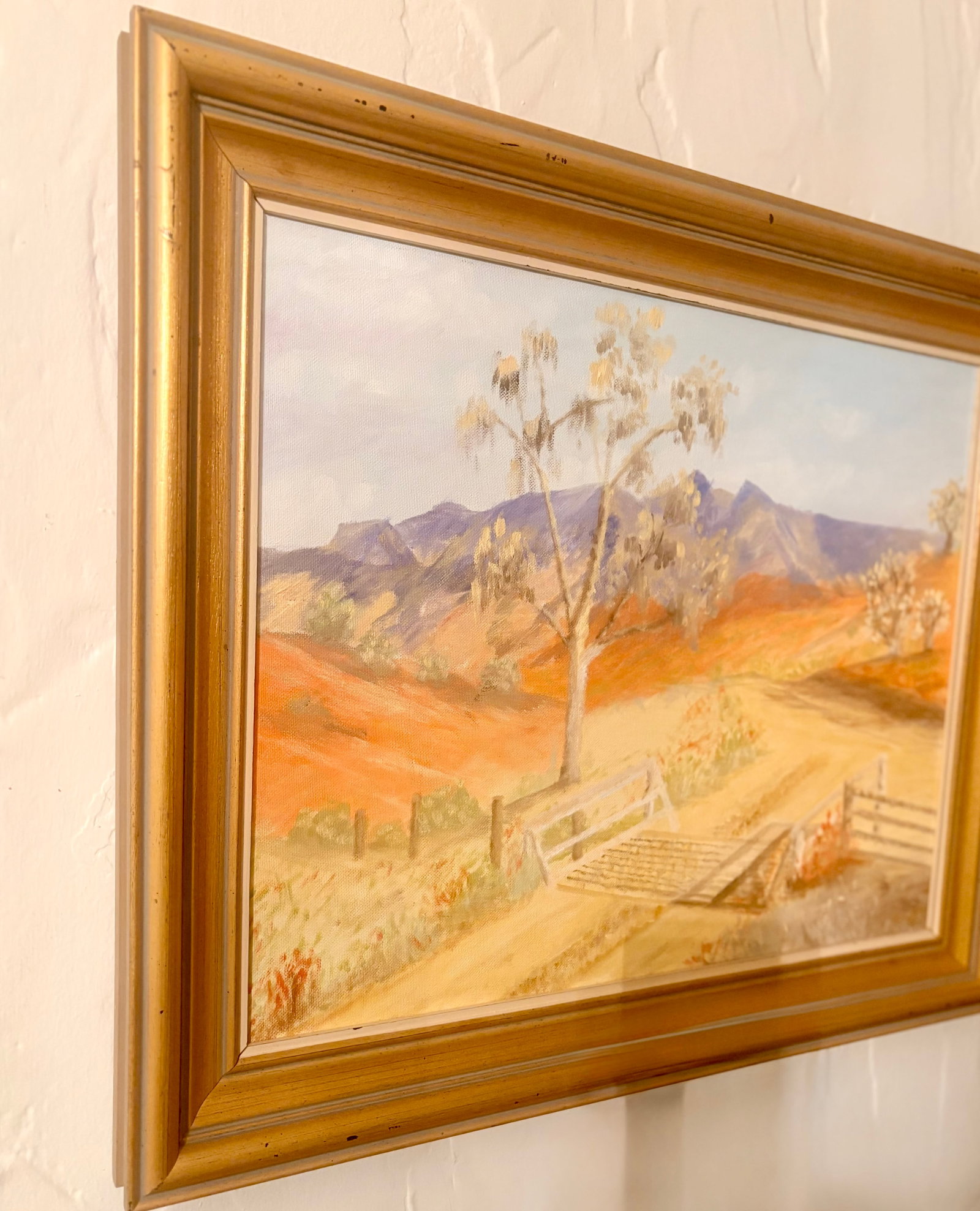 Late 20th Century California High Desert Landscape Oil on Canvas, Signed by Artist - 3