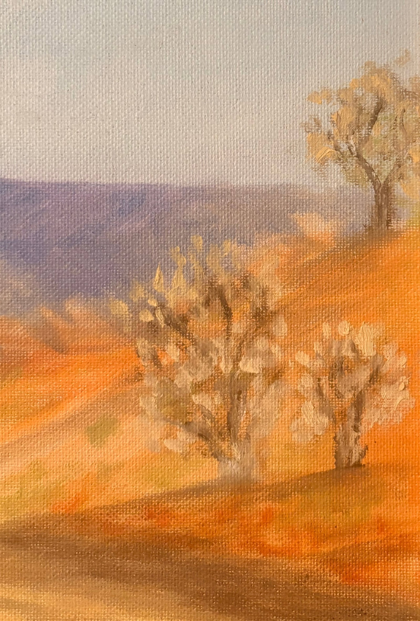 Late 20th Century California High Desert Landscape Oil on Canvas, Signed by Artist - 7