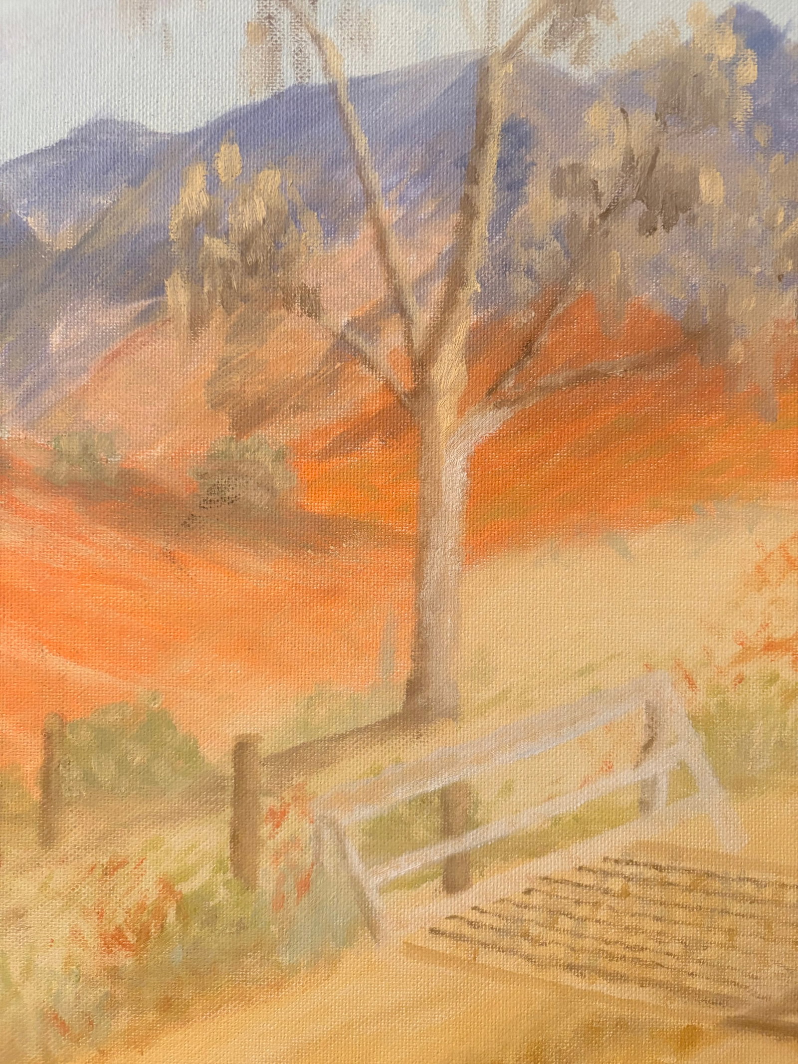 Late 20th Century California High Desert Landscape Oil on Canvas, Signed by Artist - 8