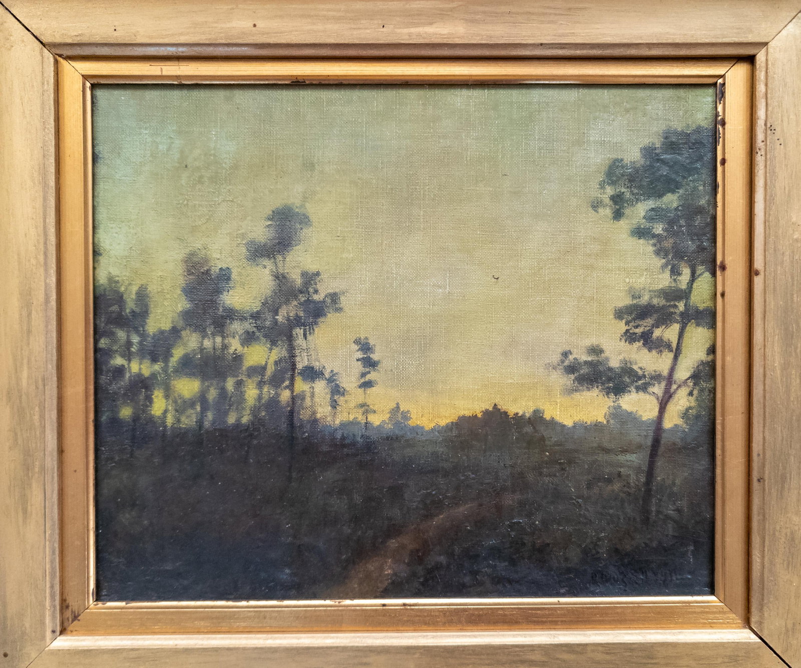 1910's American Tonalist Landscape Painting by Robertson Kirtland Mygatt 1911 - 2