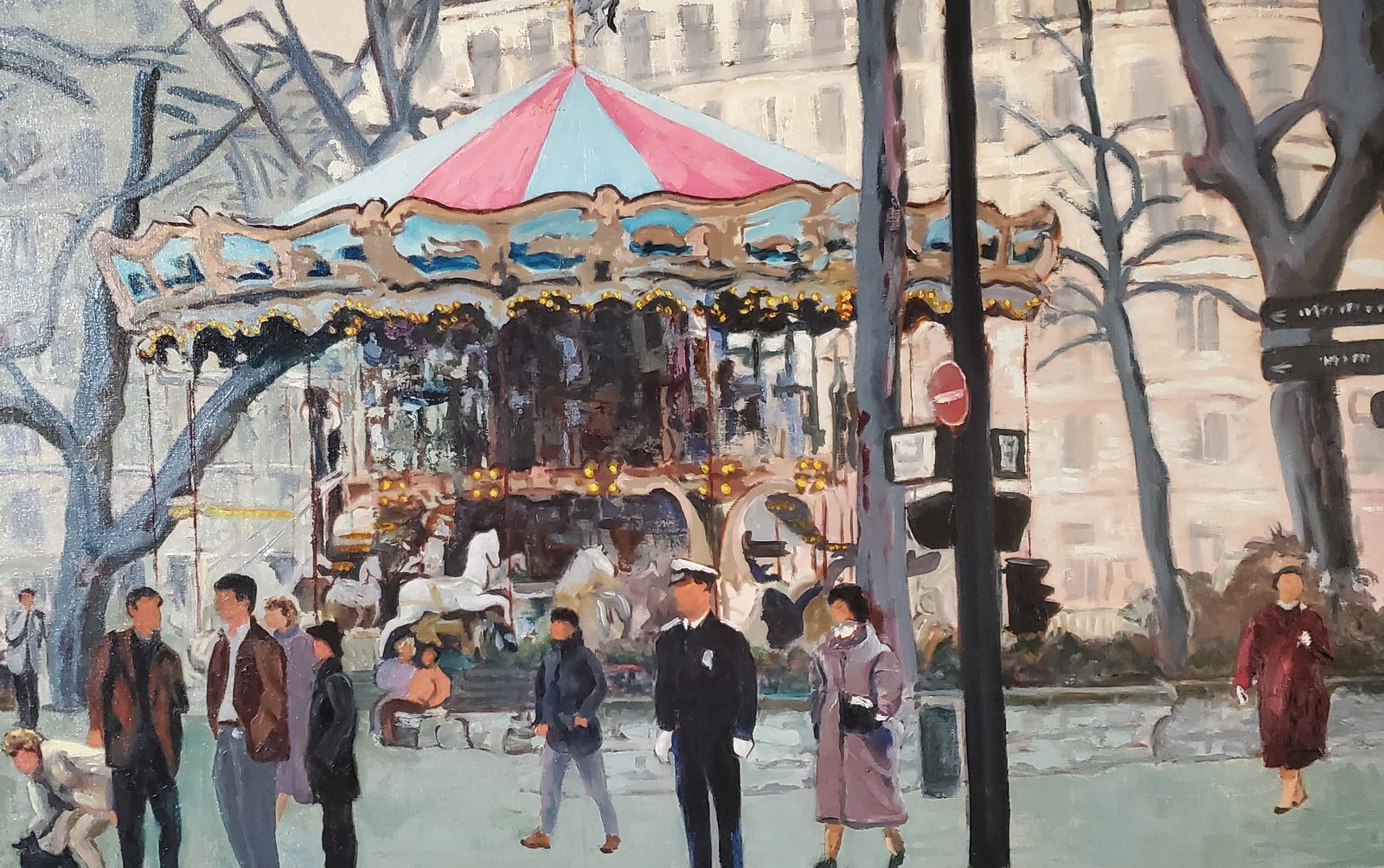 Late 20th Century Carrousel Du Trocadero, Paris France by Philip Myers (1922-2012) - 3