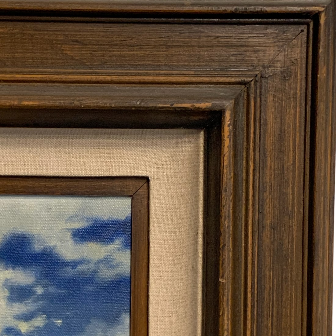Vintage Western Desert Landscape Oil Painting With Horse, Framed Southwest Art - 4