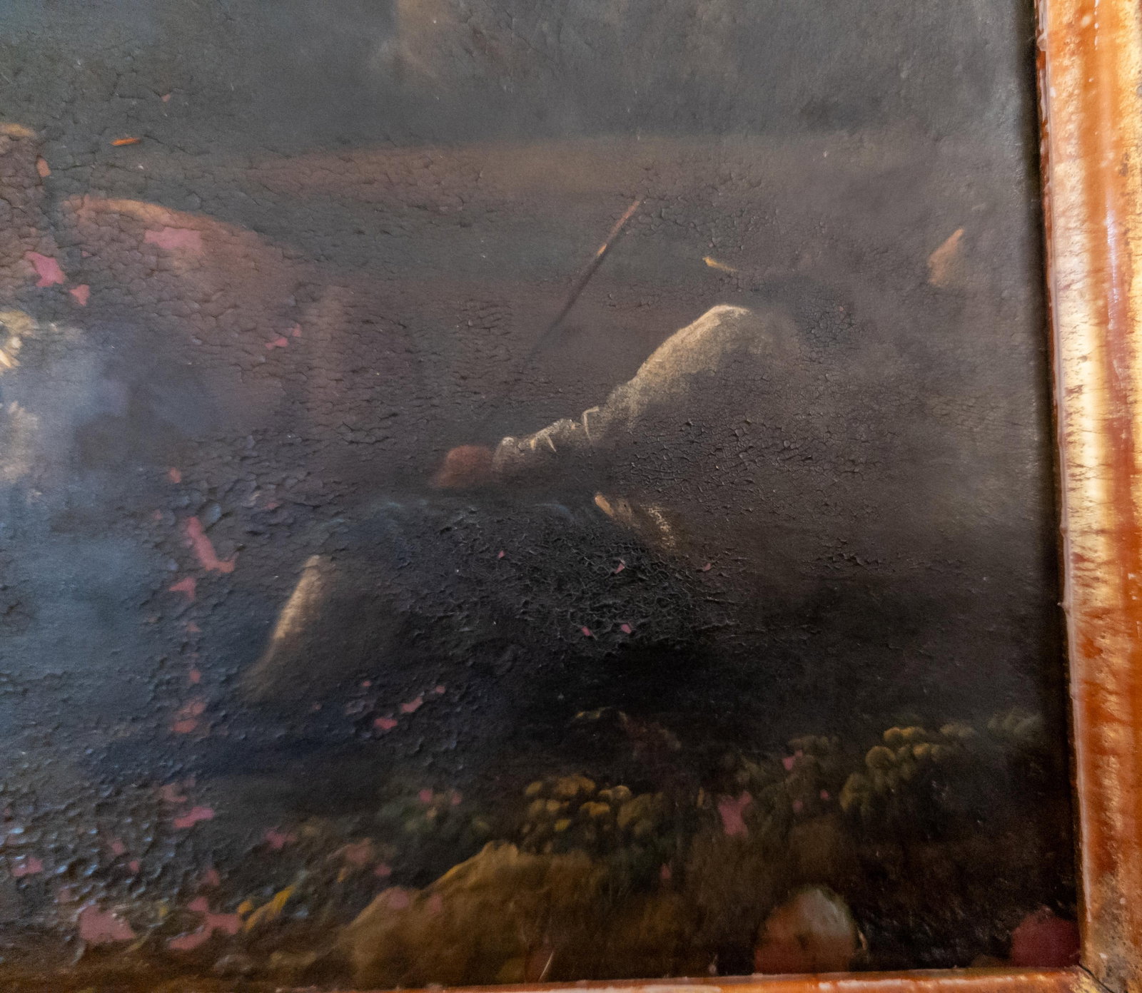 19th Century Grand Tour Old Master Landscape Oil on Copper Painting of Cows and Sheep With Shepherd - 14