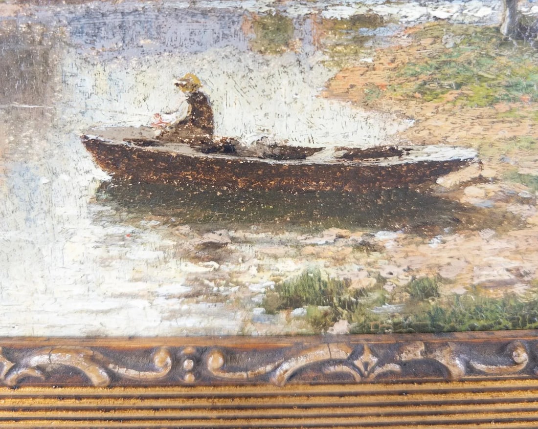 American School Oil Landscape Painting - 5
