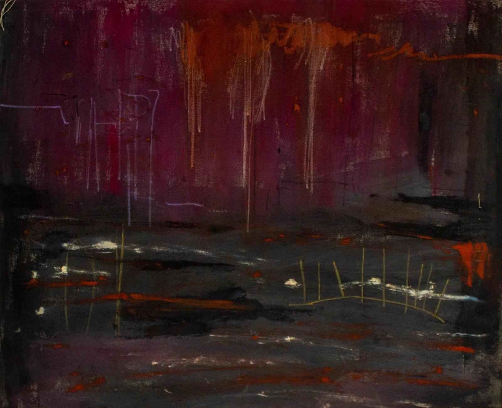 "The Earth With Every Kind of Plague as Often as They Wished" Contemporary Abstract Mixed-Media Pain: Revelations 11:6 seems to show humanity and its choses towards to the Earth and Nature. Condition: Imperfections: No Imperfections Origin: United States Materials & Techniques: Acrylic Paint, Oil