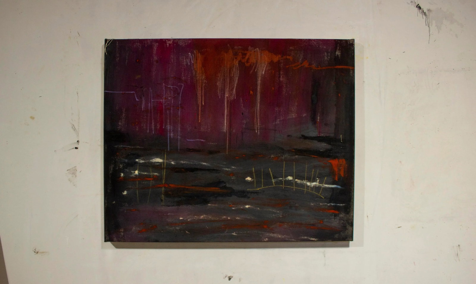 "The Earth With Every Kind of Plague as Often as They Wished" Contemporary Abstract Mixed-Media Pain - 2