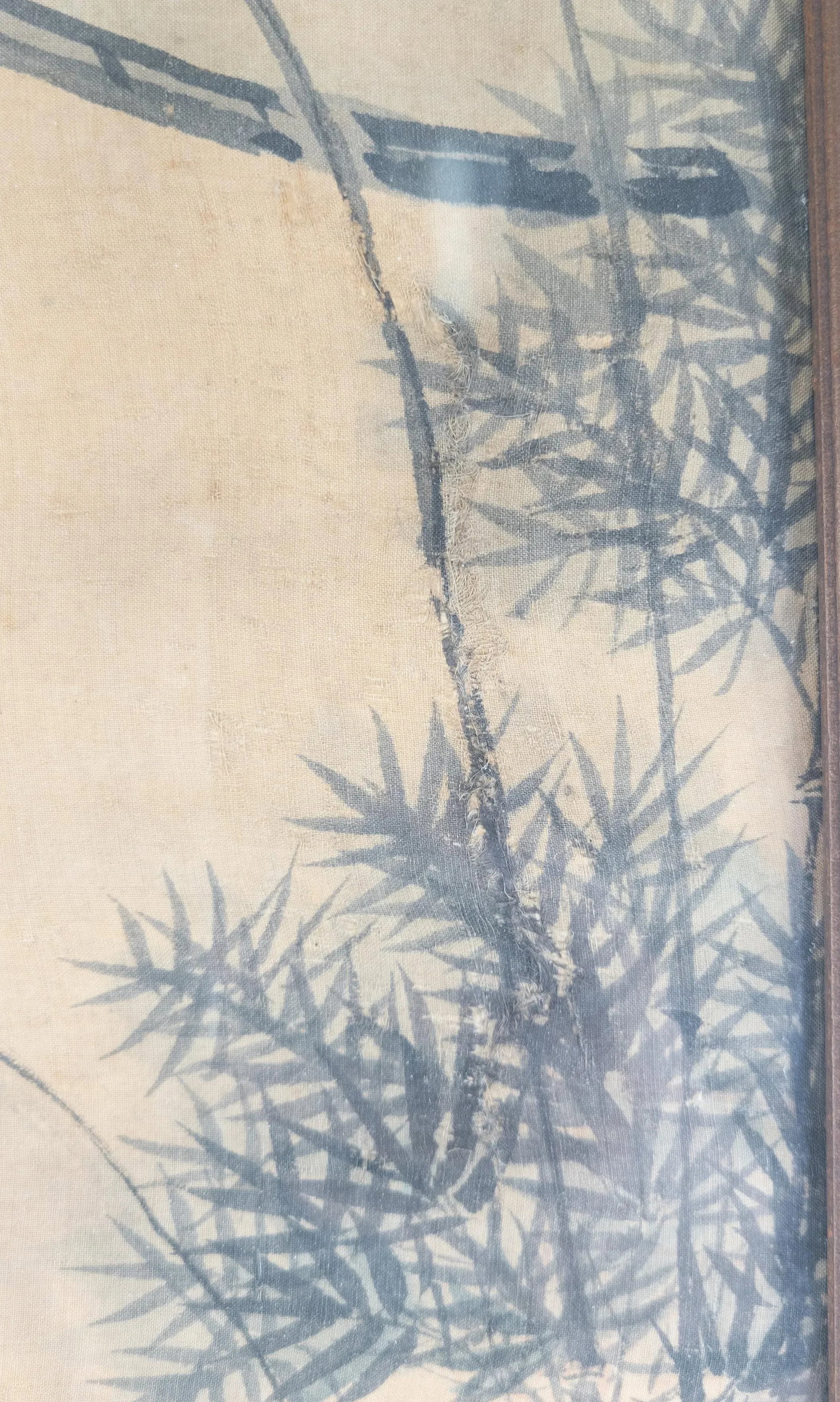 19th Century Chinese Song Style Watercolor Scroll Painting on Silk, Framed - 8