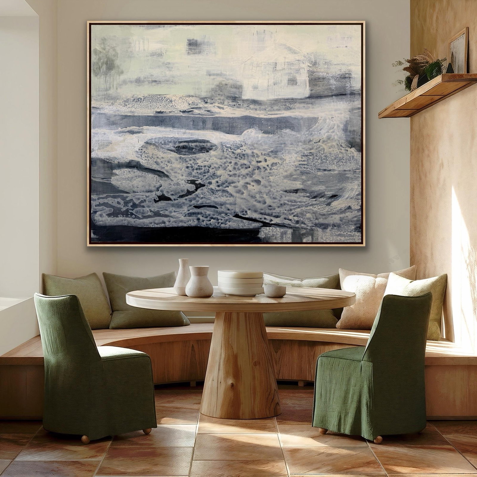 Large Scale Original Painting Titled Tempest - 4