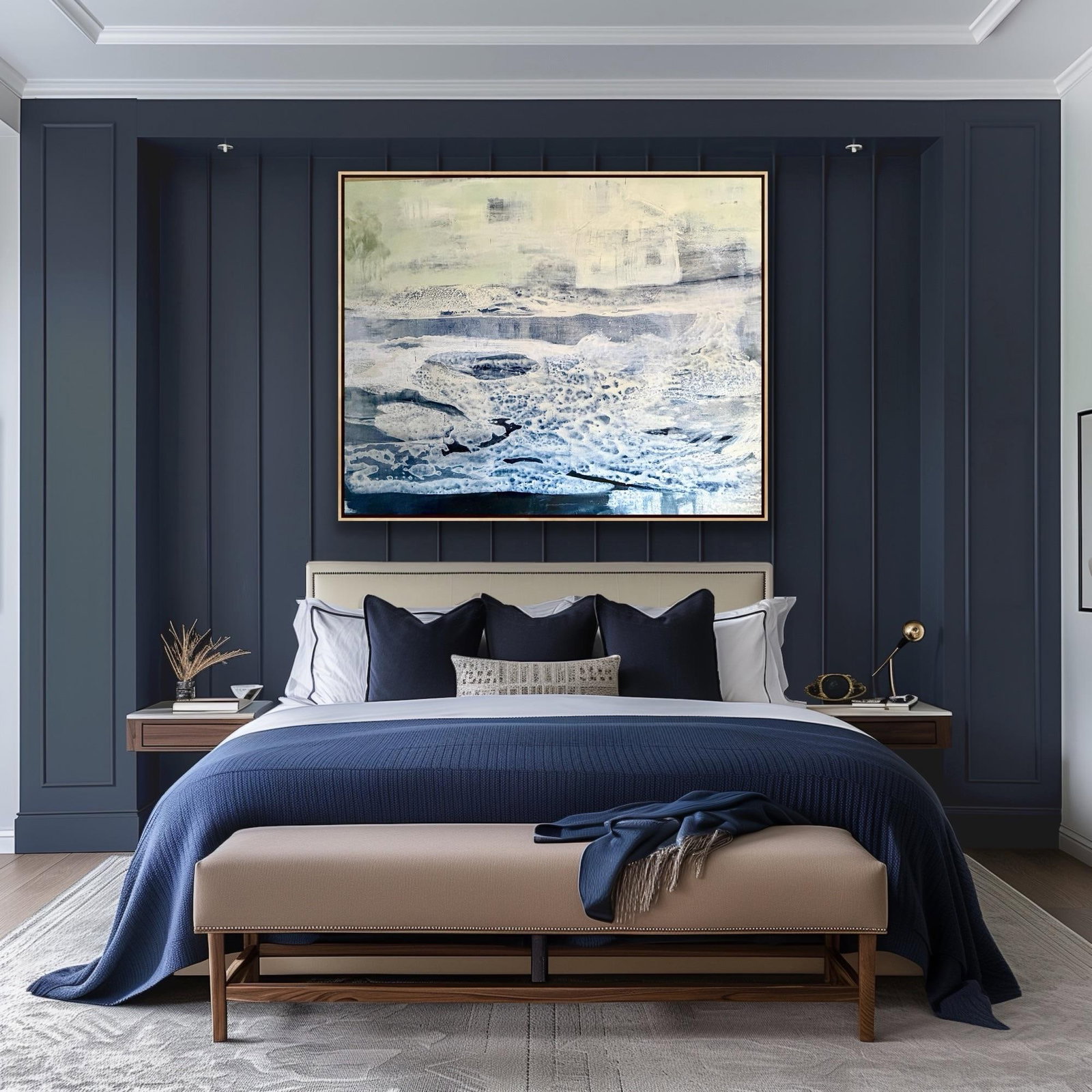 Large Scale Original Painting Titled Tempest - 5