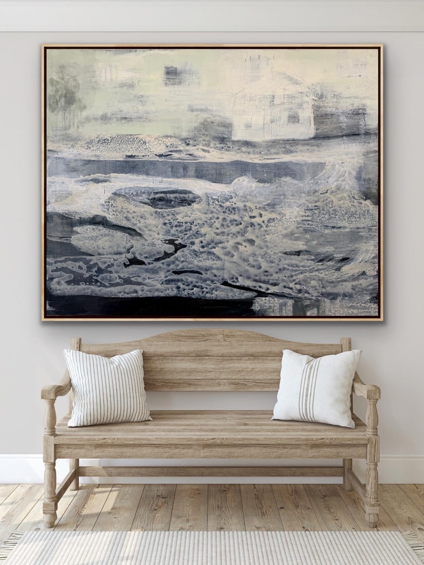Large Scale Original Painting Titled Tempest - 6