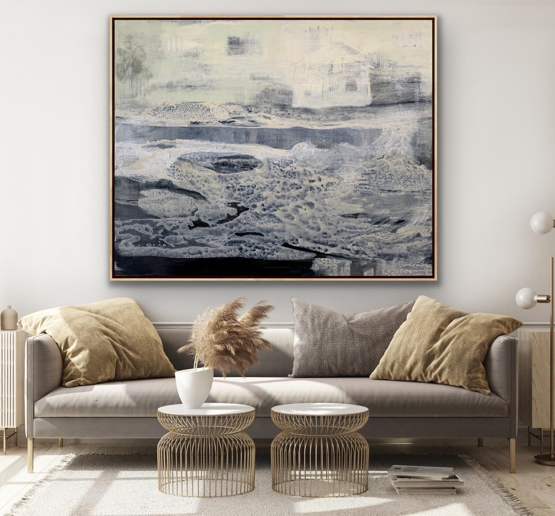Large Scale Original Painting Titled Tempest - 9
