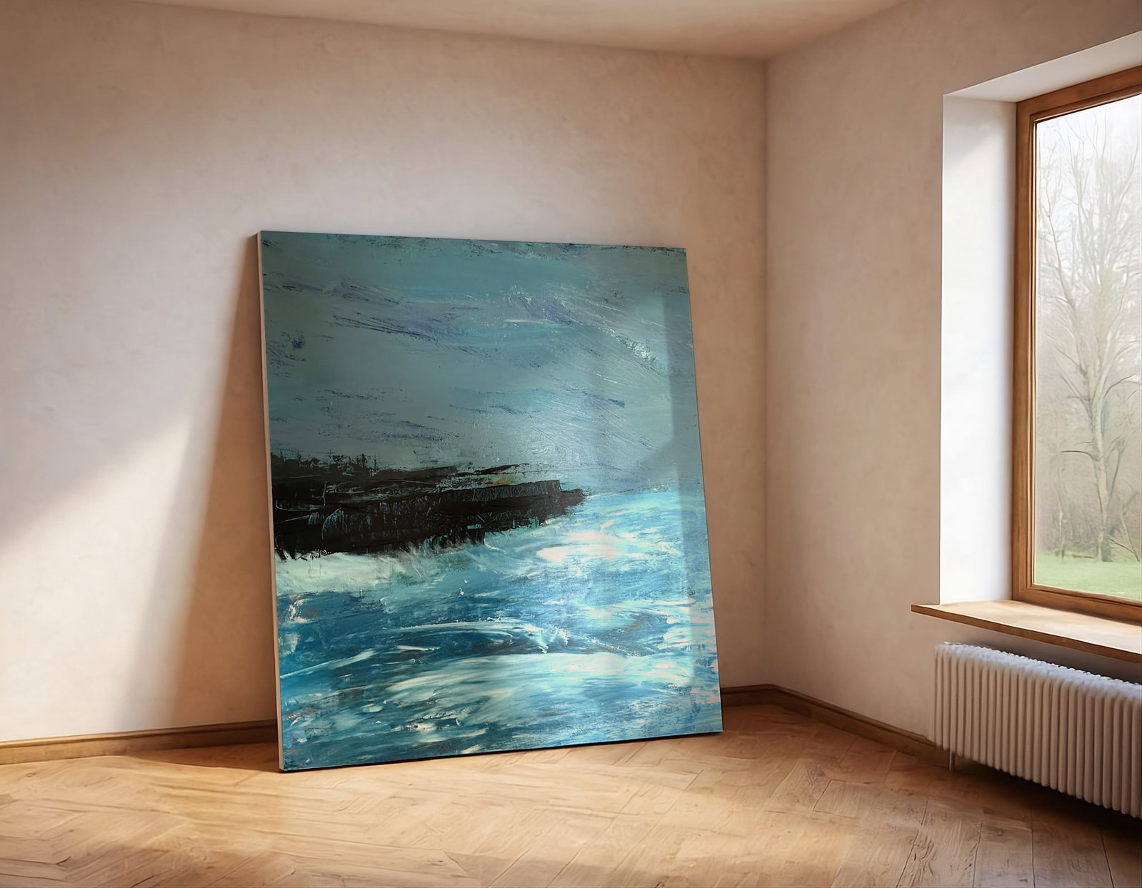 Richard Gene Barbera "On Coming Storm" Oil on Canvas - 2