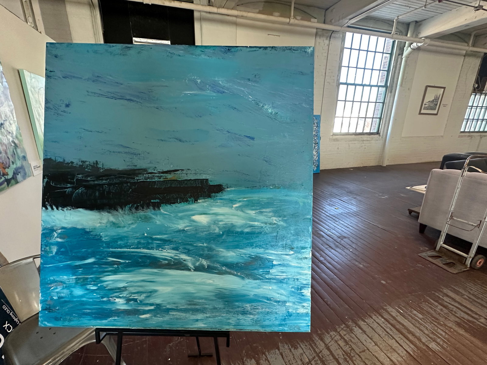 Richard Gene Barbera "On Coming Storm" Oil on Canvas - 3