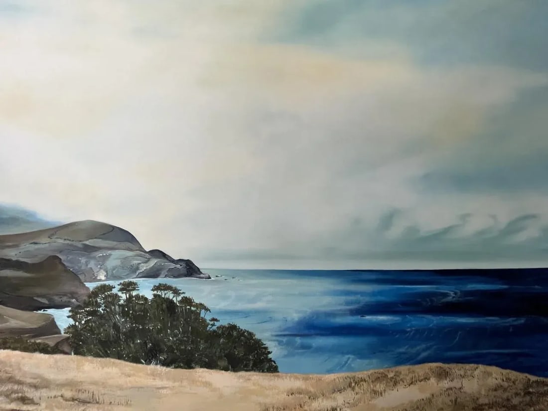 "Big Sur, California" Contemporary Coastal Landscape Oil Painting by Jessica Fairley - 3