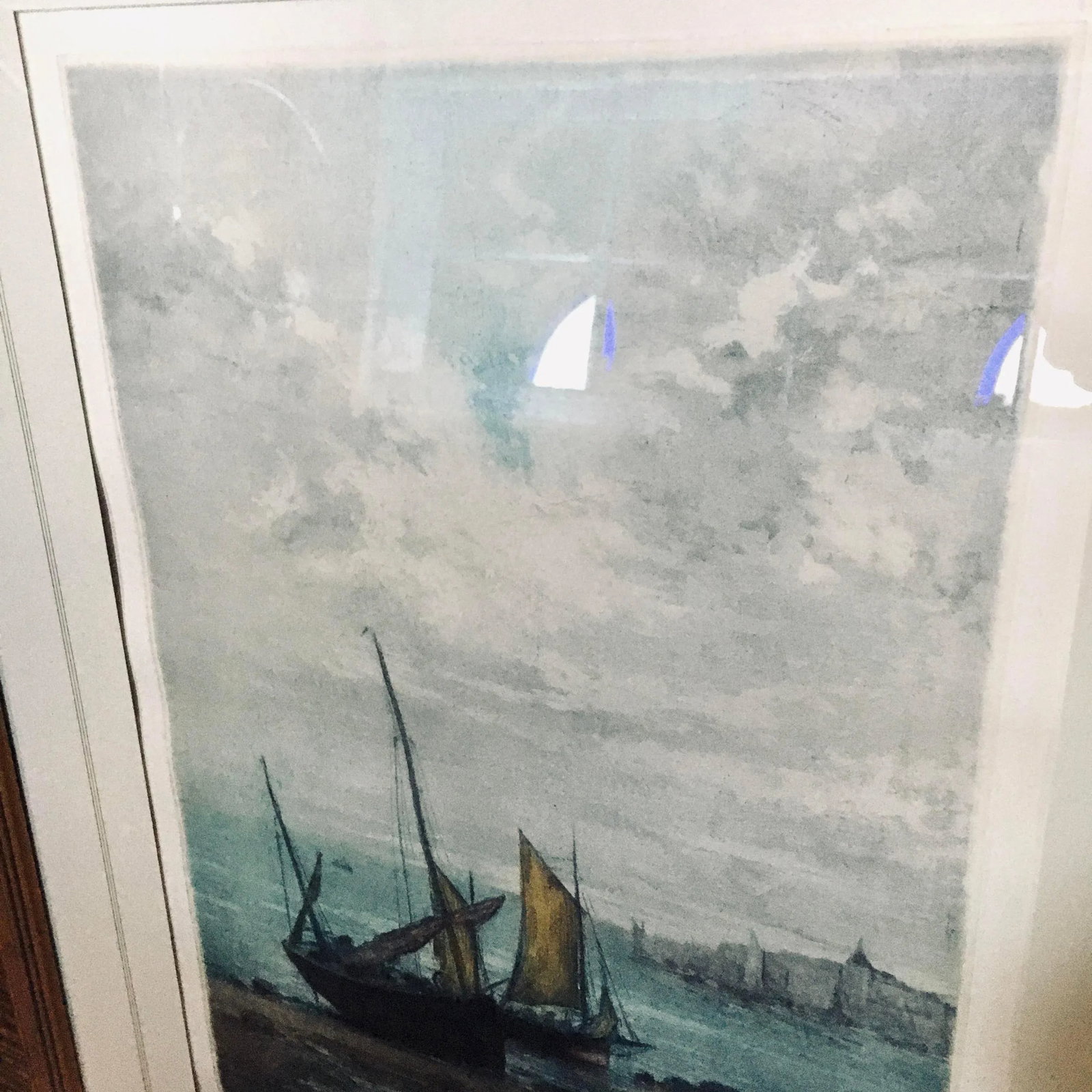 20th Century Manuel Robbe Aka: Alphonse Lafitte Aquatint, "Bateaux Echoues" - 4