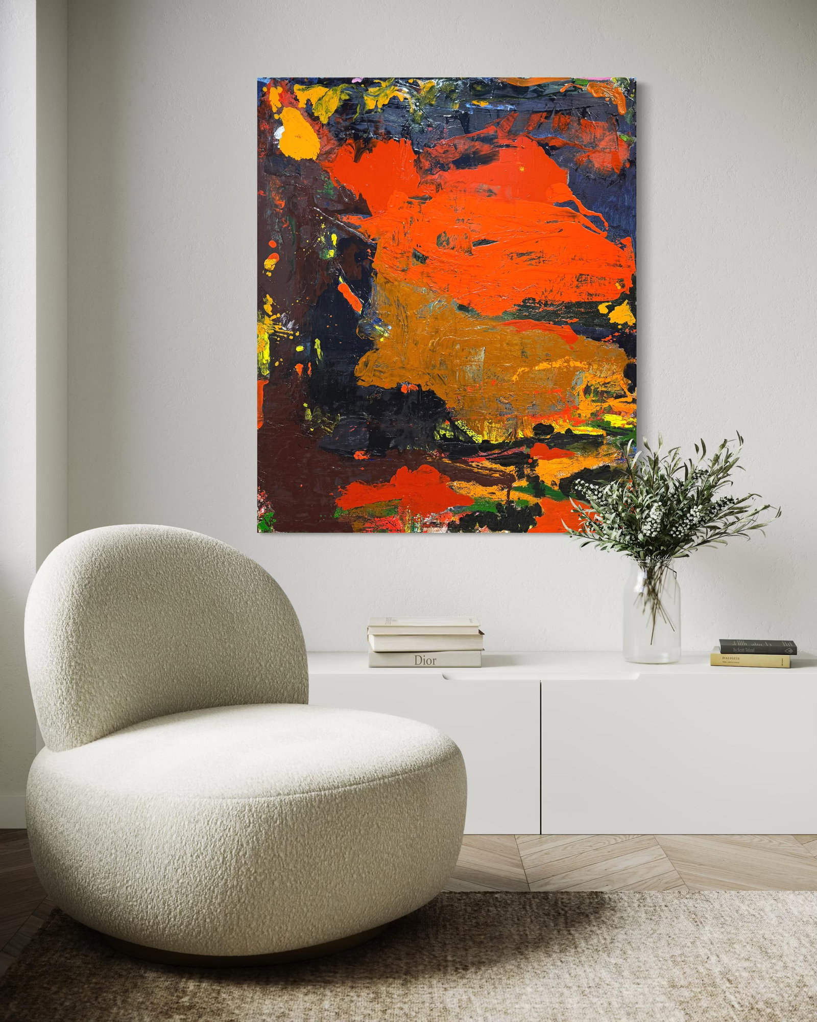 Tectonic Heat, Contemporary Abstract Painting by Matt Higgins - 2