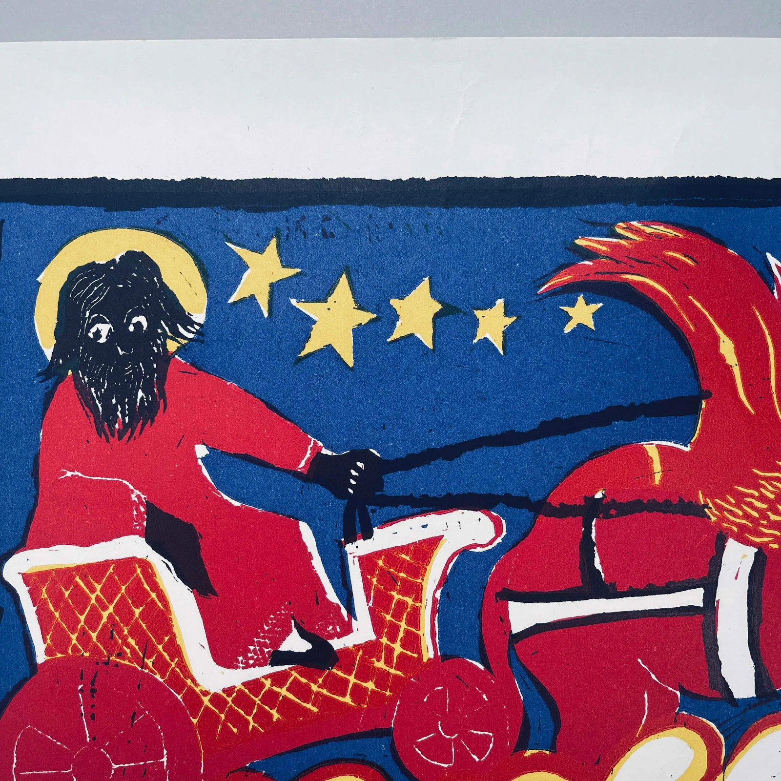 1967 Artist's Proof Signed and Numbered Abstract Figurative Print of Rasputin - 4