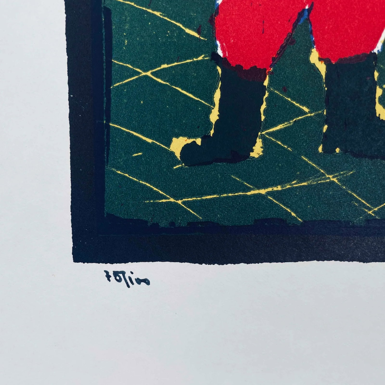 1967 Artist's Proof Signed and Numbered Abstract Figurative Print of Rasputin - 7