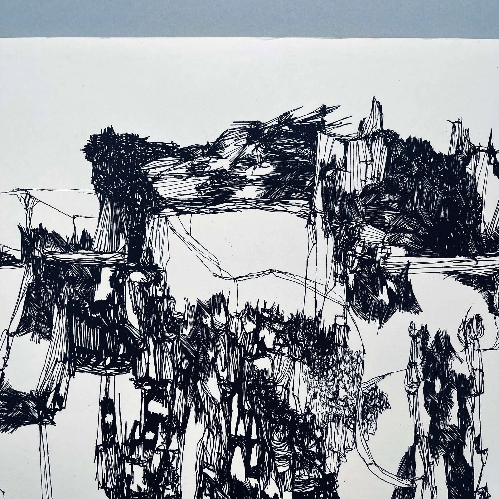 1960s Abstract Landscape Artist's Proof Signed and Numbered Print - 4