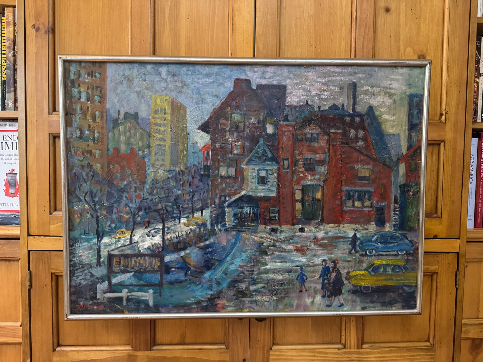 "Hyde Park (Neighborhood) Art Center, Chicago, Il, 1960" Oil Painting by Ruth L. Drucker - 2