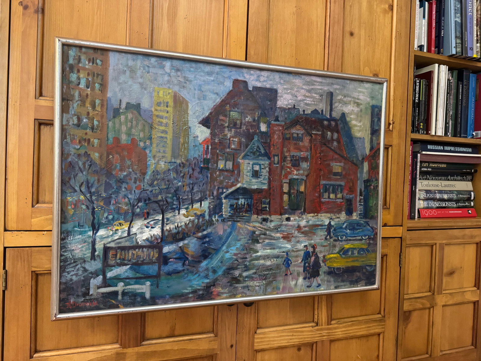 "Hyde Park (Neighborhood) Art Center, Chicago, Il, 1960" Oil Painting by Ruth L. Drucker - 3