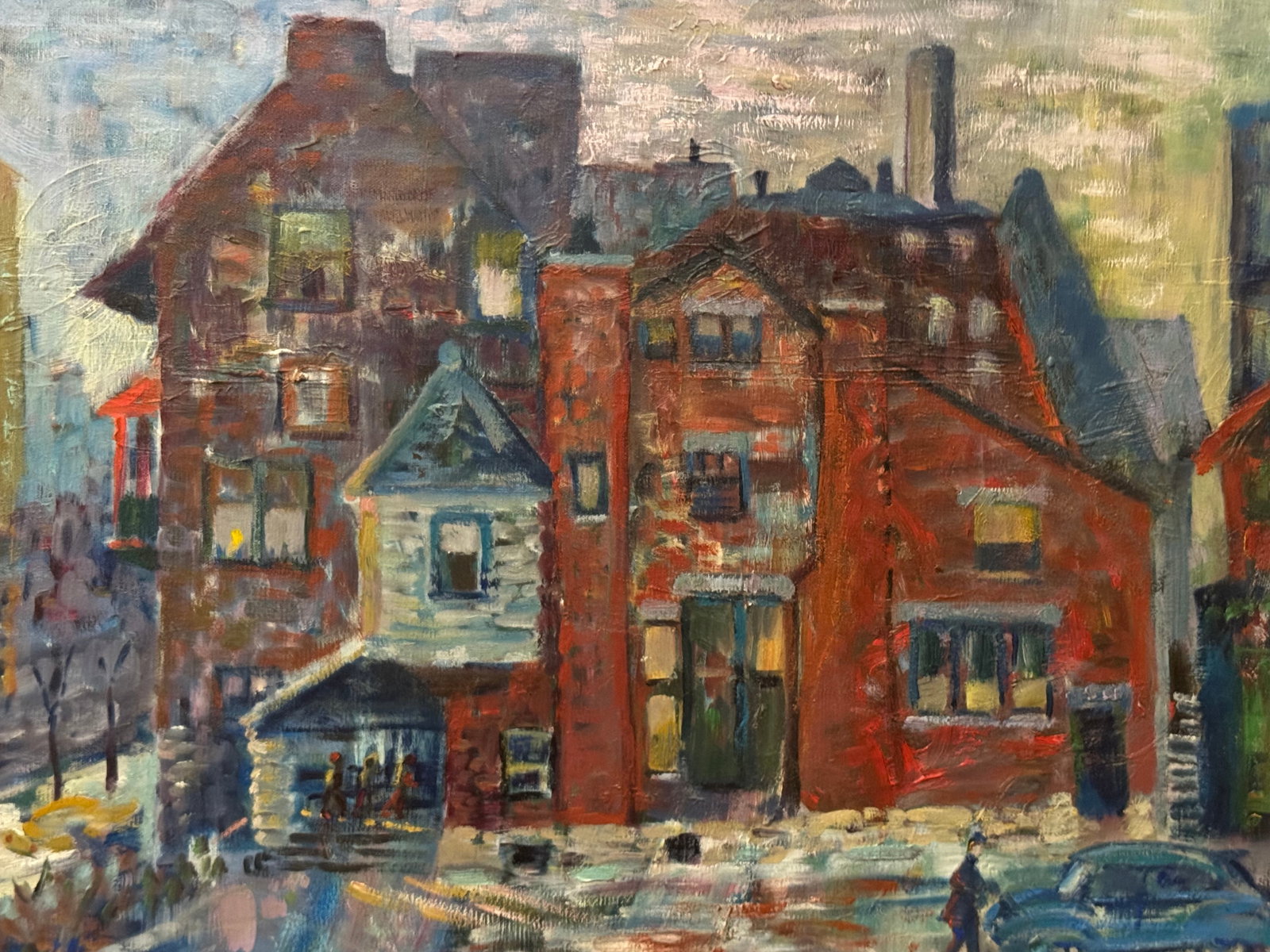 "Hyde Park (Neighborhood) Art Center, Chicago, Il, 1960" Oil Painting by Ruth L. Drucker - 7