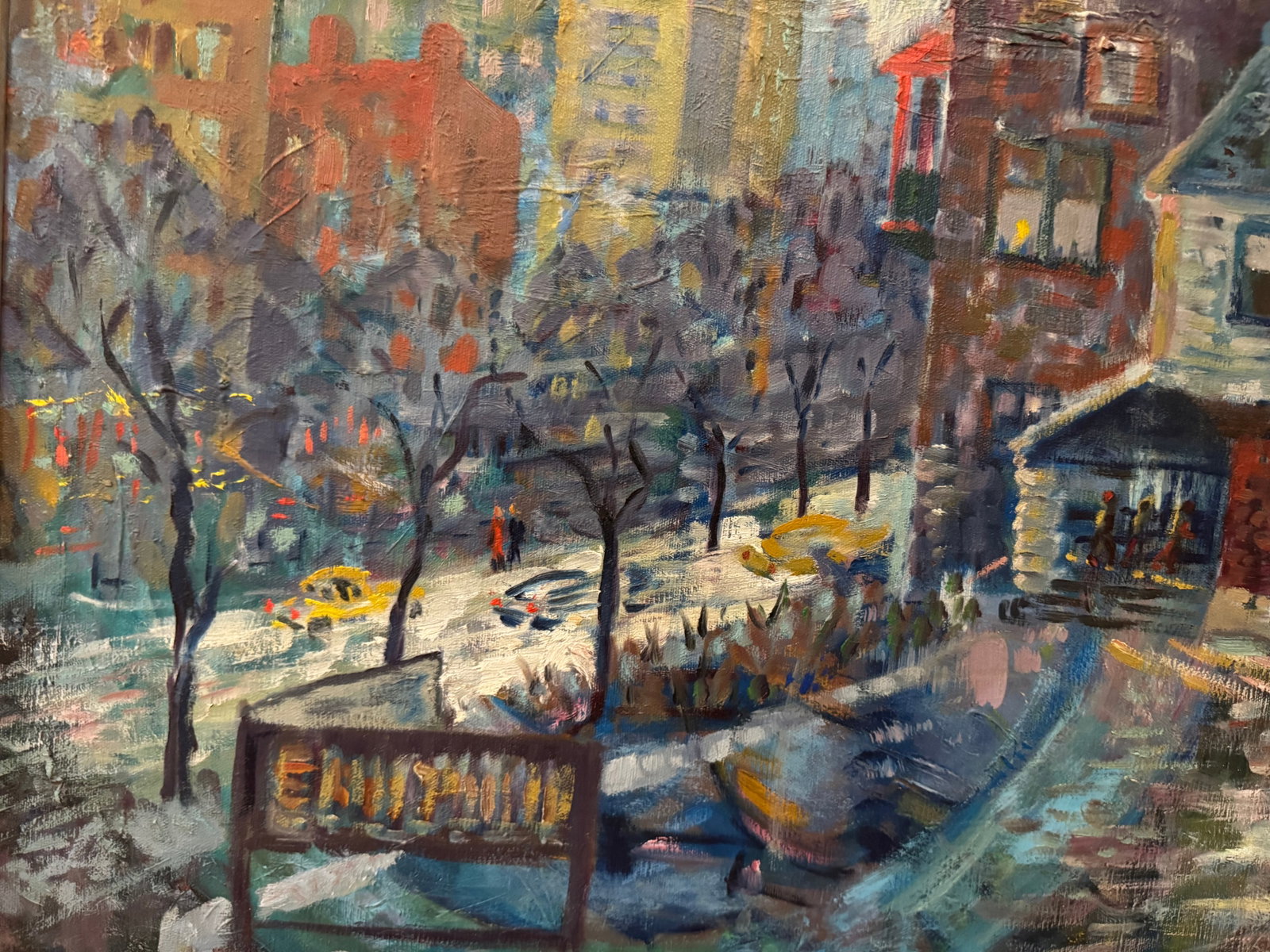 "Hyde Park (Neighborhood) Art Center, Chicago, Il, 1960" Oil Painting by Ruth L. Drucker - 8