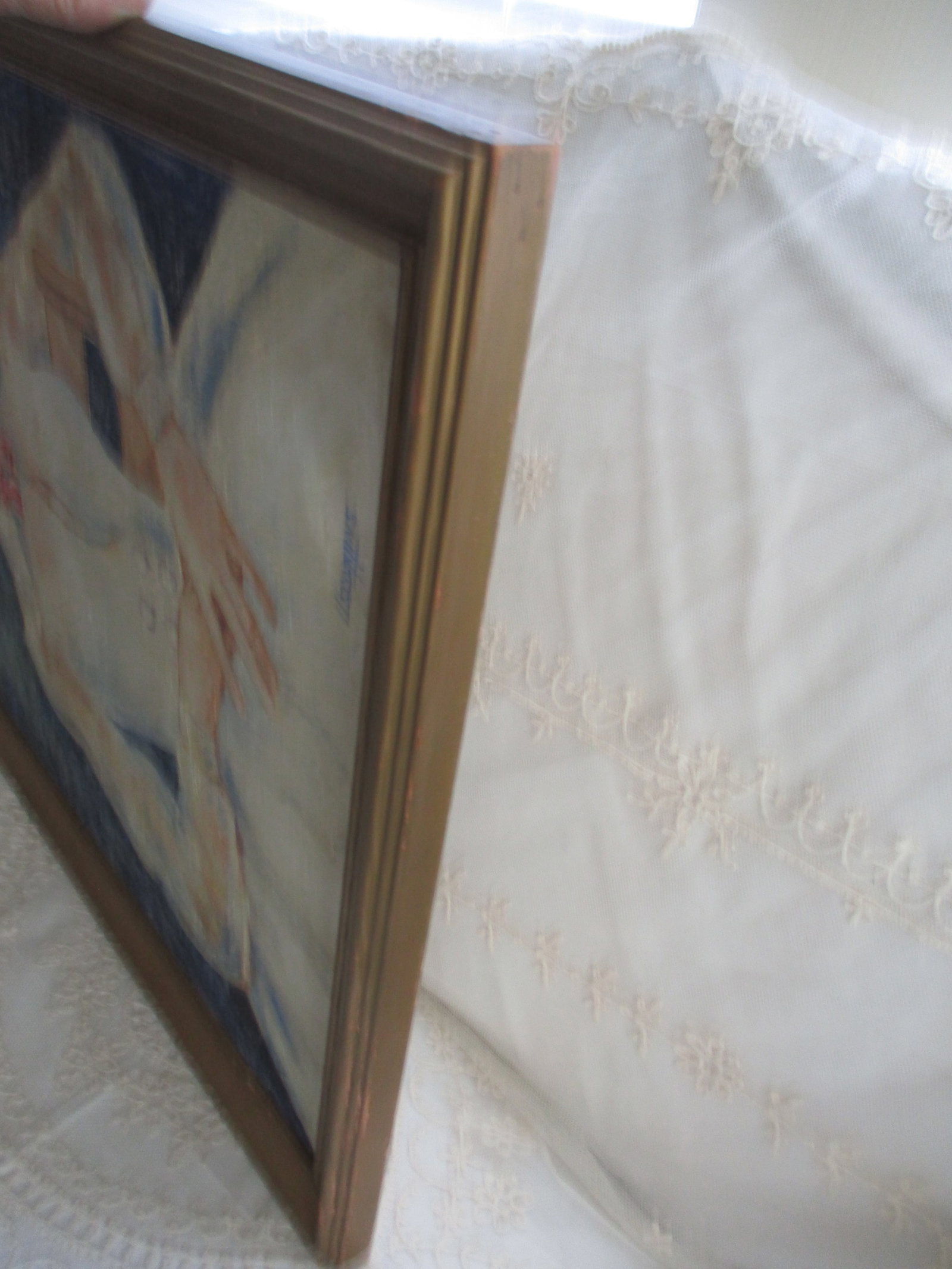 Vintage Mid Century Signed L L Scoggins Portrait of Grace Kelly - 10