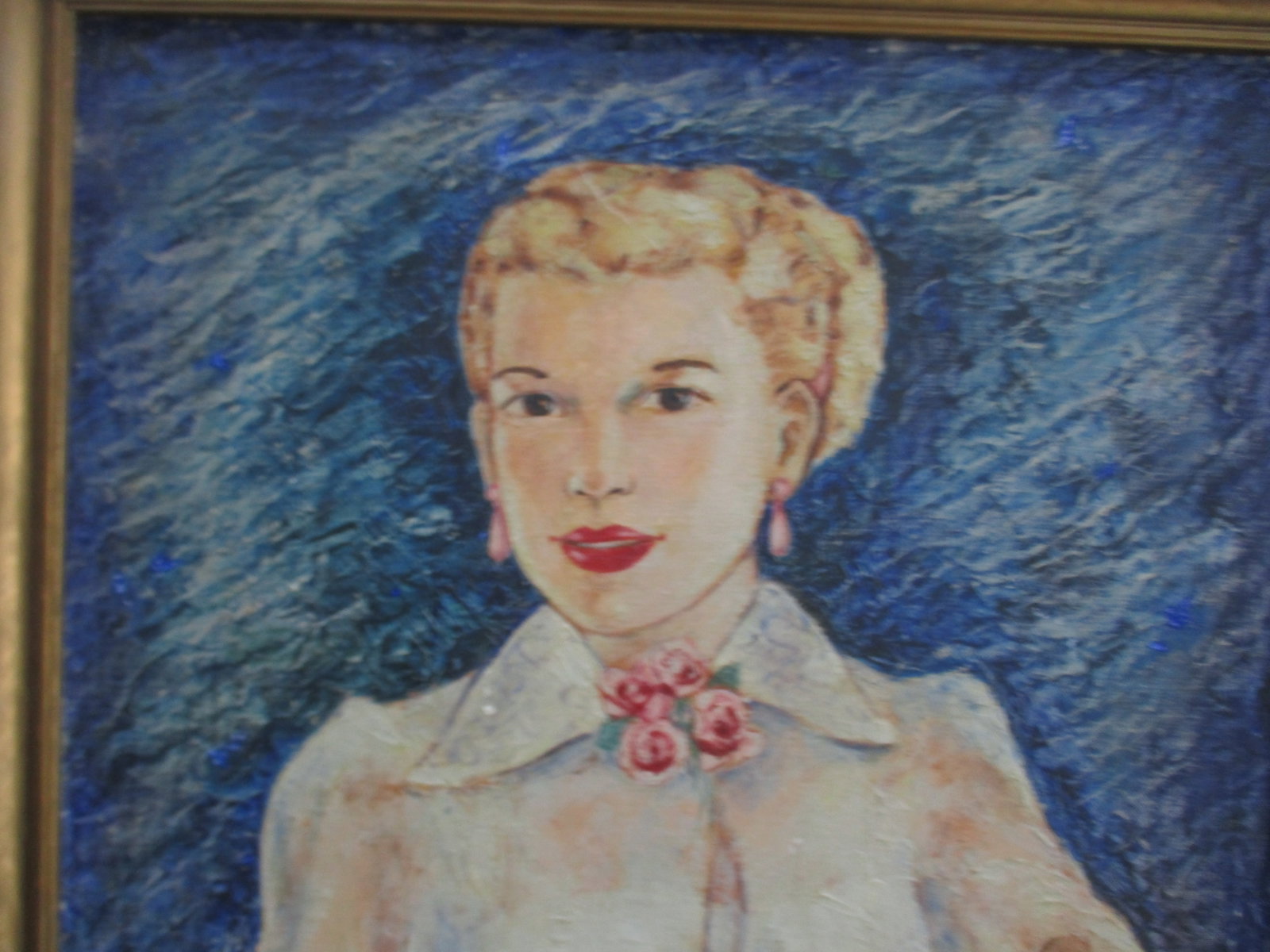 Vintage Mid Century Signed L L Scoggins Portrait of Grace Kelly - 5