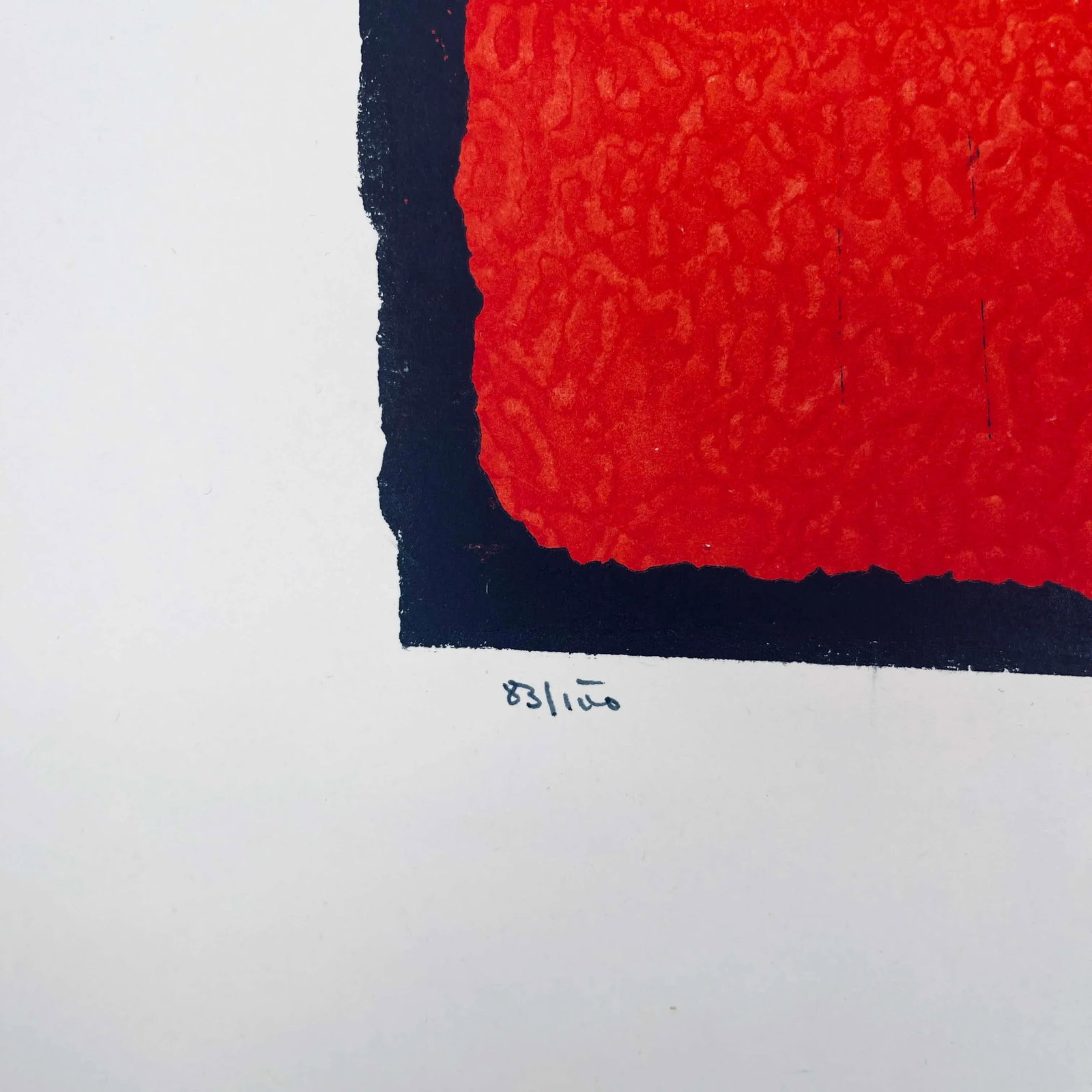1960s Artist's Proof Abstract Signed and Numbered Portrait of a Red Knight - 5