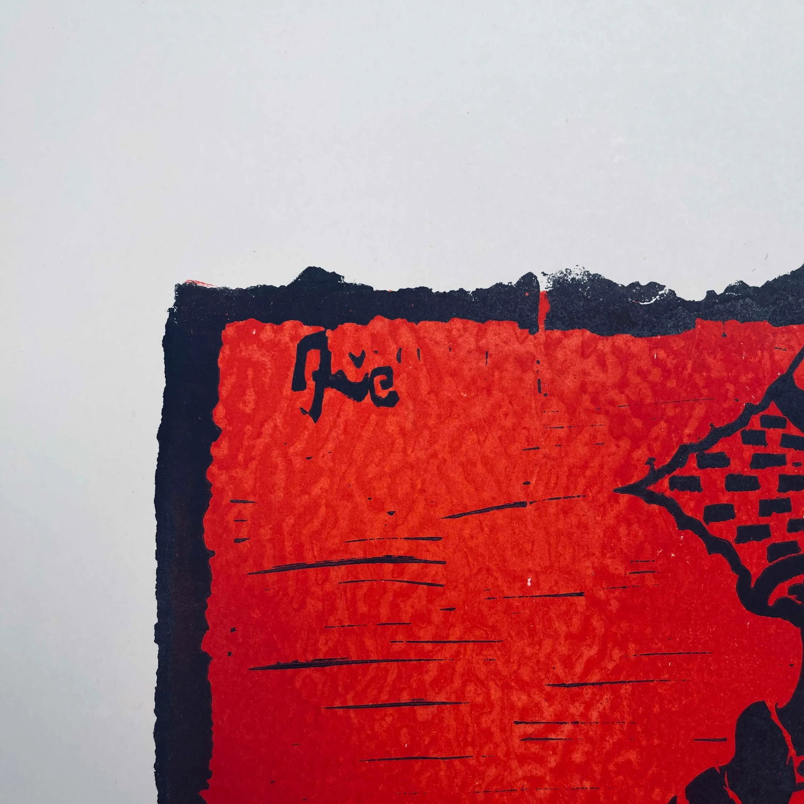 1960s Artist's Proof Abstract Signed and Numbered Portrait of a Red Knight - 6