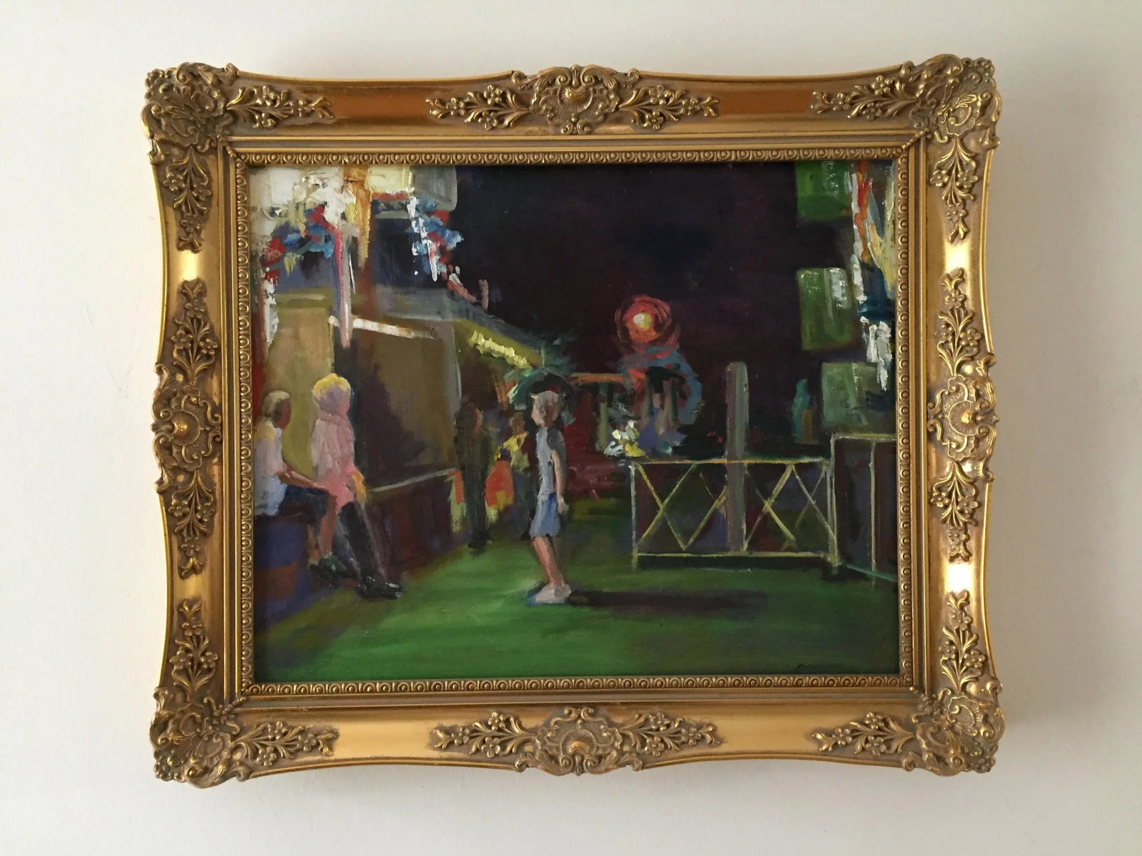 "Carnival Night!" Contemporary Figurative Oil Painting by Marina Movshina, Framed - 6