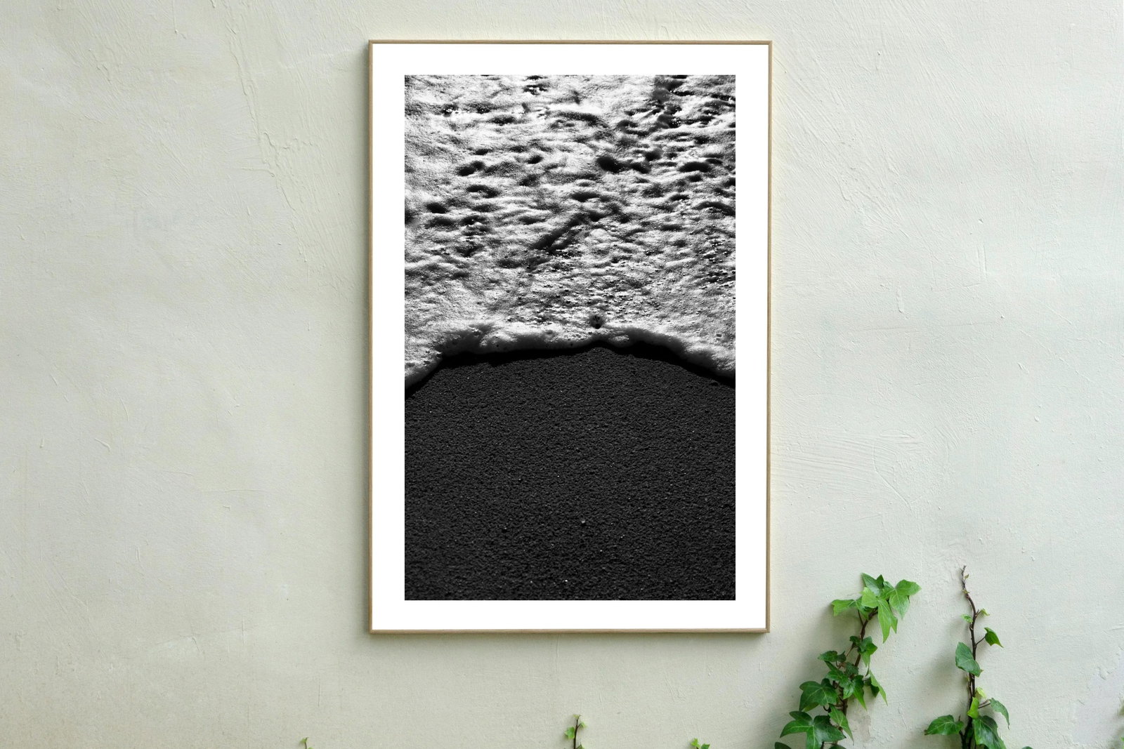 2021 "Foamy Shore Seascape" Black and White Photograph by Kind of Cyan - 3