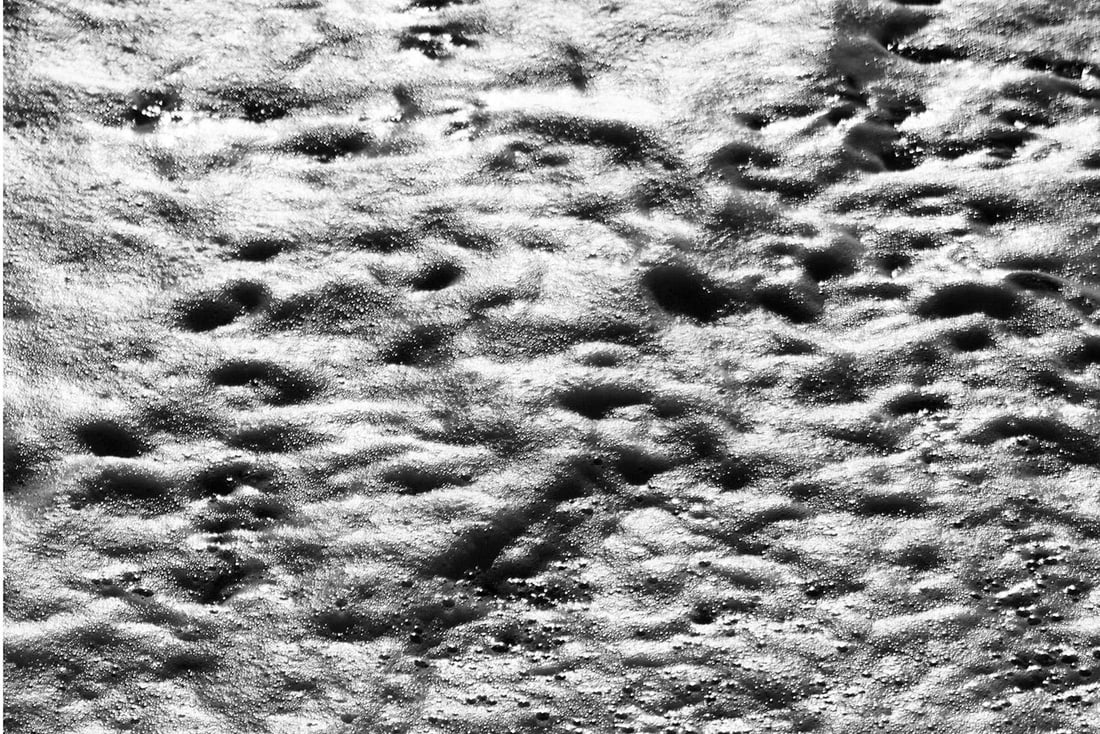 2021 "Foamy Shore Seascape" Black and White Photograph by Kind of Cyan - 4