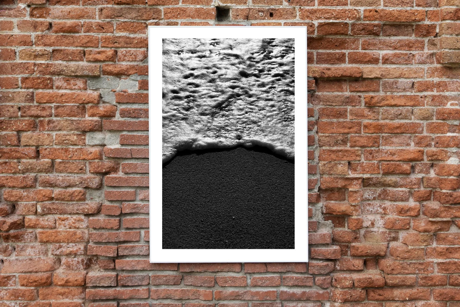 2021 "Foamy Shore Seascape" Black and White Photograph by Kind of Cyan - 6