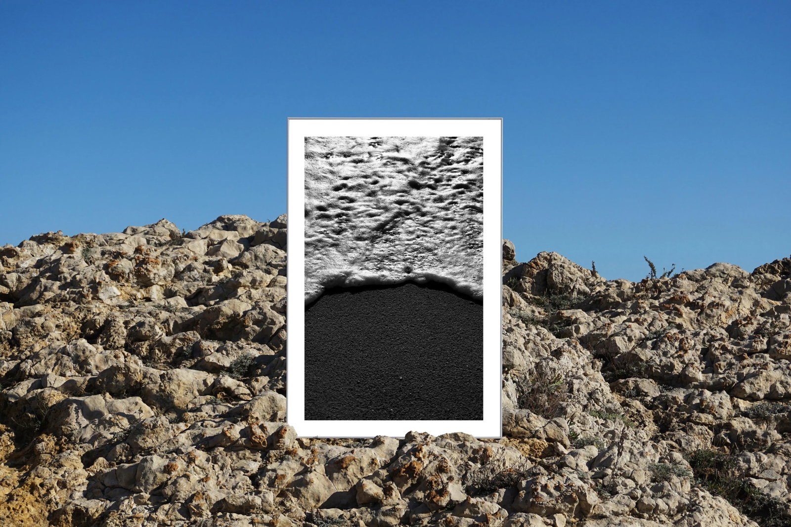 2021 "Foamy Shore Seascape" Black and White Photograph by Kind of Cyan - 7