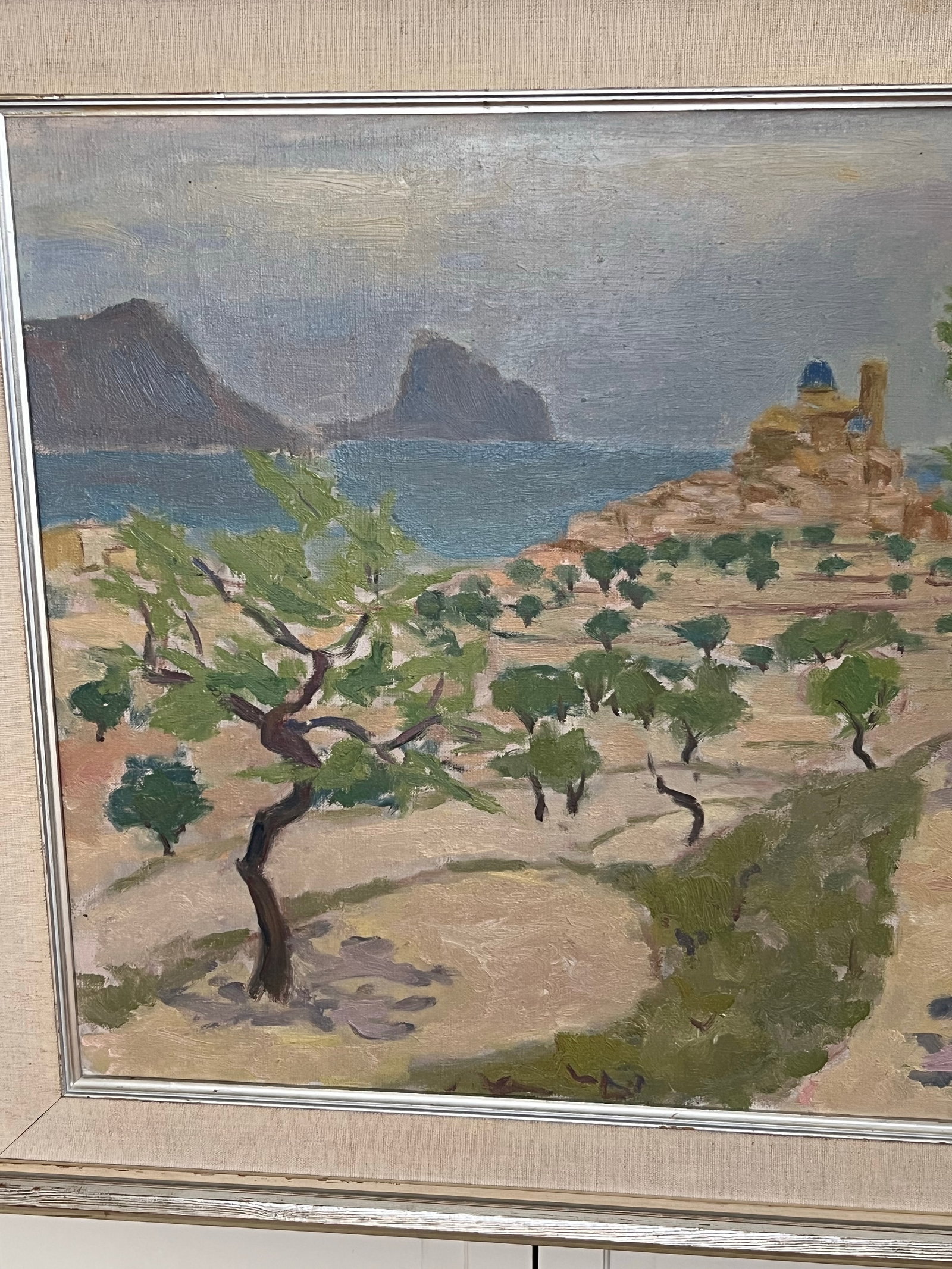 Vintage Swedish Original Oil Painting - Almond Tree by Willy Lindeberg - 10