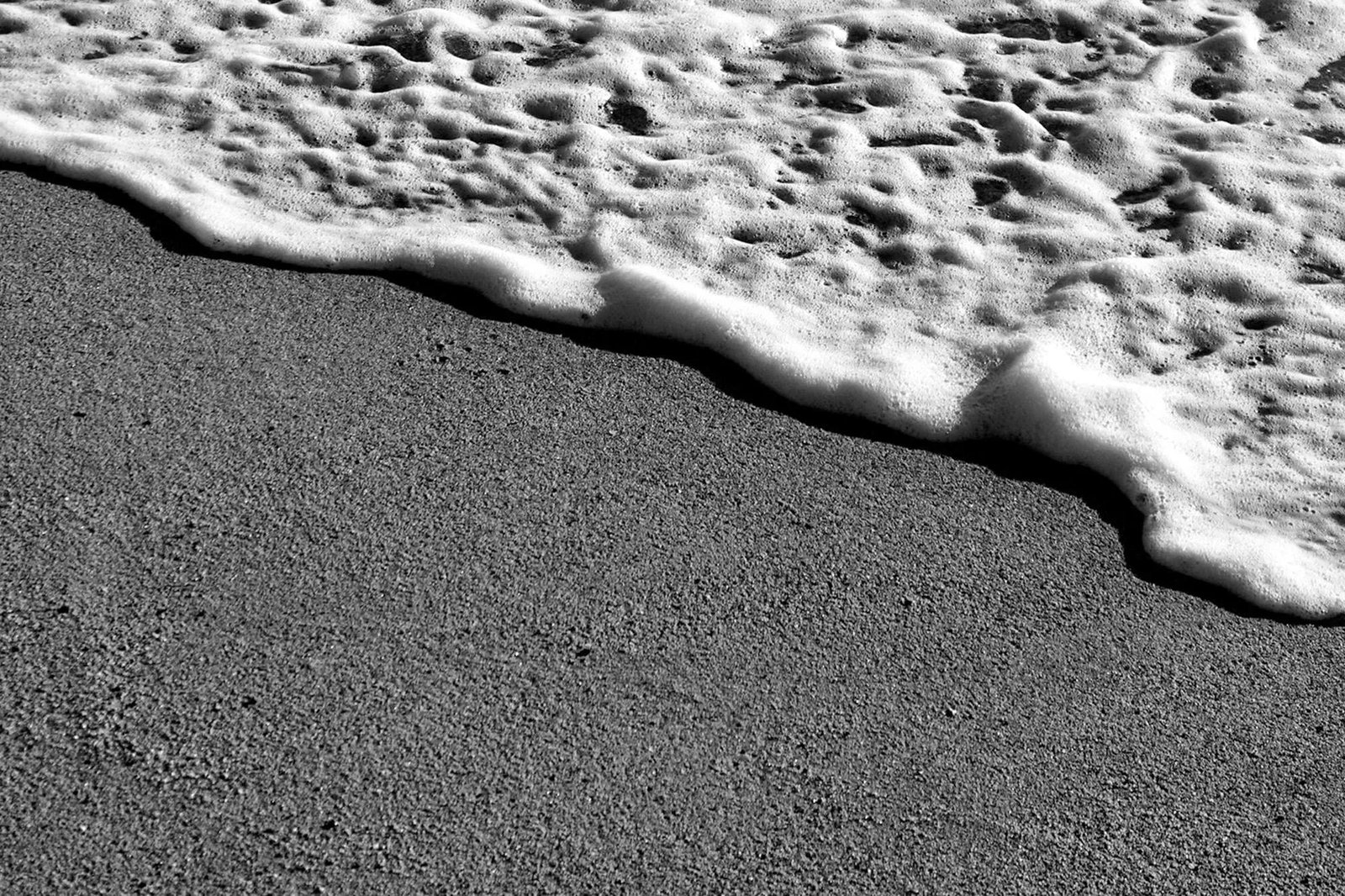 2021 "Foamy Shore Seascape" Black and White Giclee Print by Kind of Cyan - 3