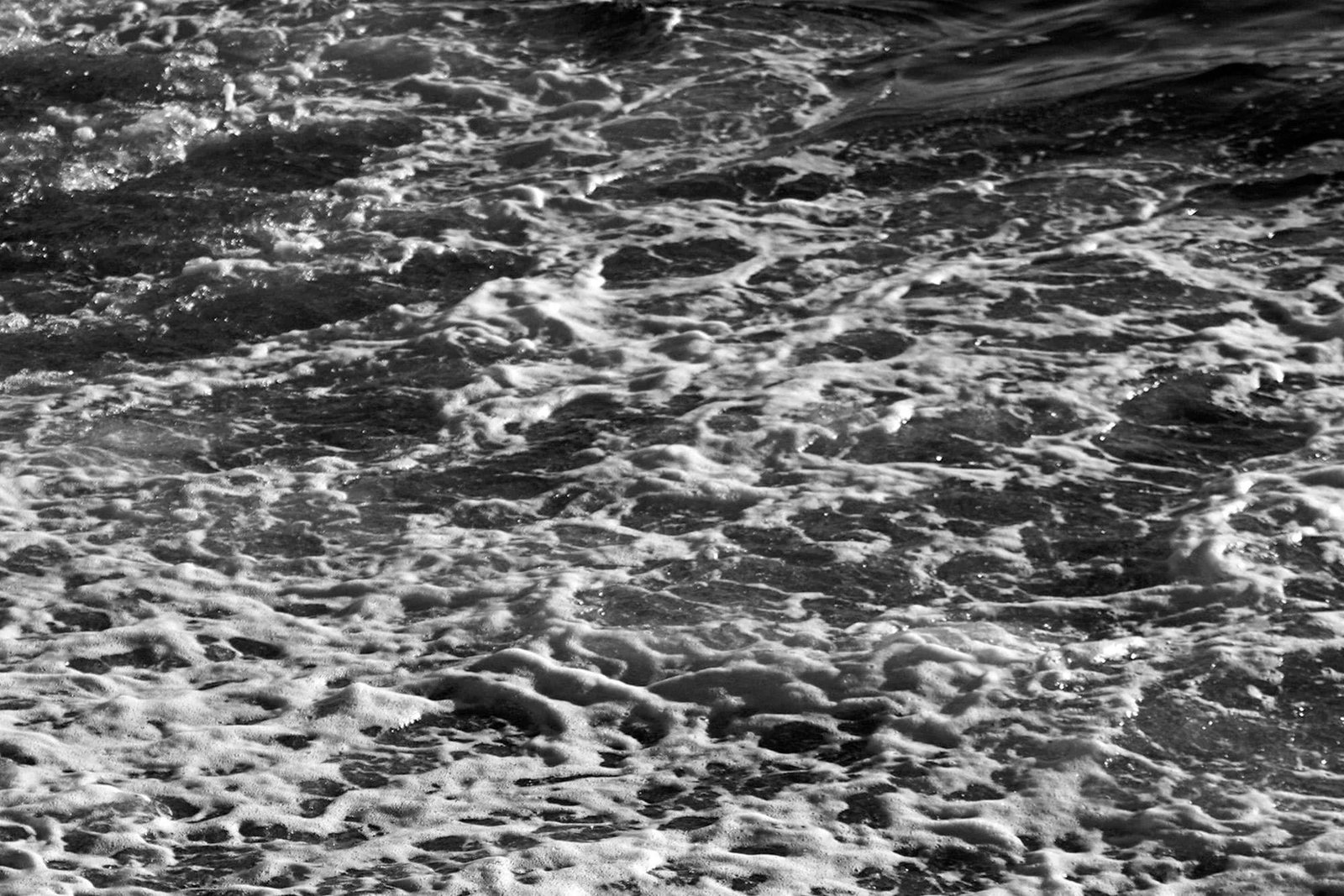 2021 "Foamy Shore Seascape" Black and White Giclee Print by Kind of Cyan - 4
