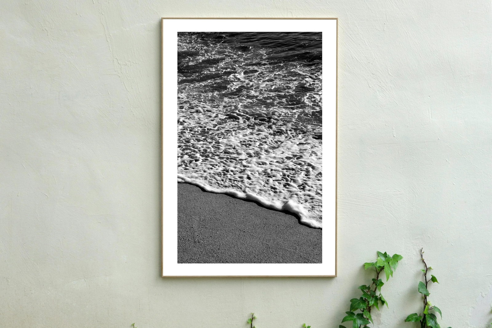 2021 "Foamy Shore Seascape" Black and White Giclee Print by Kind of Cyan - 7