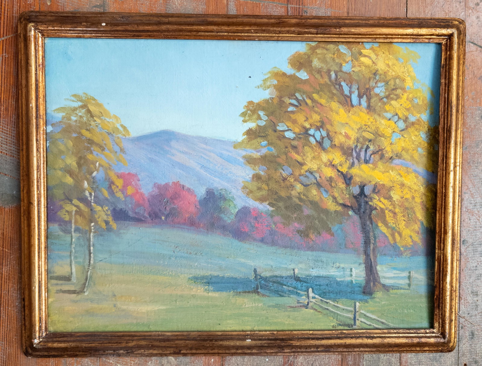 Early 20th Century American Impressionist Vibrant Pastel Colored Landscape Painting - 2
